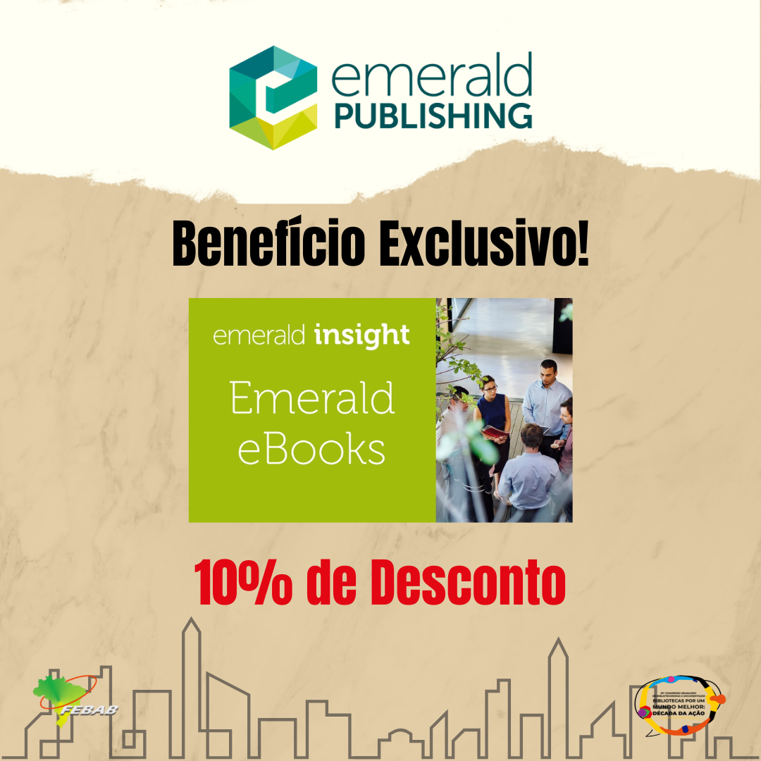 10% de Desconto no eBooks Emerald